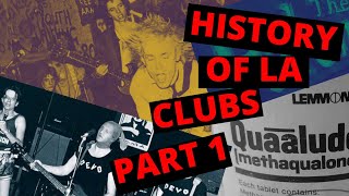 History Of LA's Live Music Clubs Part #:1. 1964-2022.