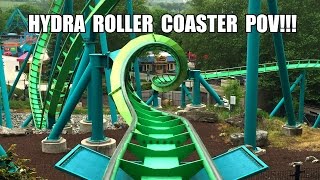 Hydra Roller Coaster Front Seat POV 60FPS Dorney Park