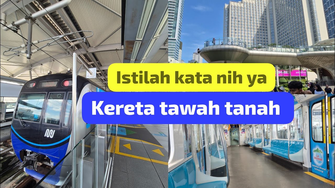 Kereta MRT JAKARTA Bundaran HI - Lebak Bulus || Jakarta harus bangga punya ini
