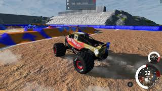 BeamNG Drive monster jam; Hot wheels 50th anniversary solo freestyle