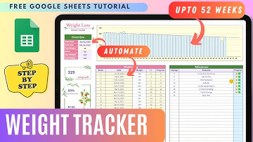 FREE Tutorial - Weight Loss Tracker in Google Sheets: Auto-Fill Dates, Charts! (  Step-by-Step )