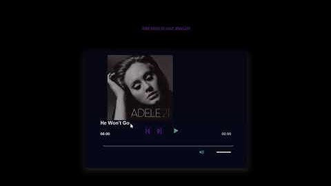 Mp3 Player made with Django