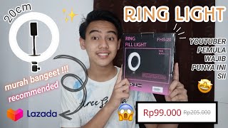 Video Call So Shiny | Review of Selfie Ring Light, Price Rp. 13,000. 