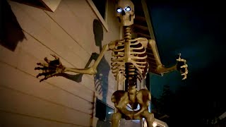 12 ft Giant-Sized Skeleton with LifeEyes Home Depot Unboxing & Assembly