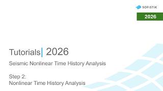 Seismic Nonlinear Time History Analysis - Step 2: Analysis