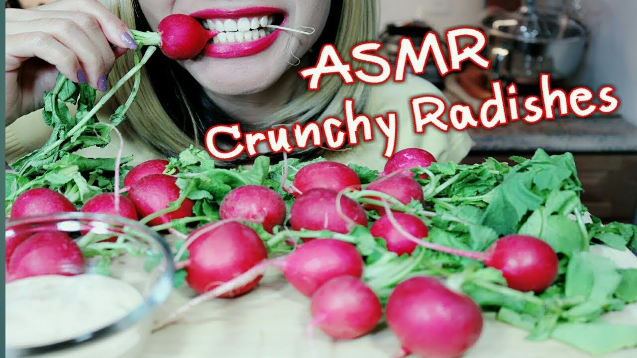 ASMR Eating Crunchy Radishes YouTube