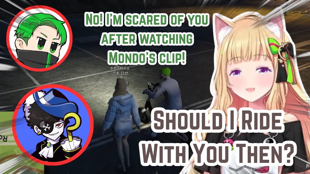 Akirose SCARES Middleee Thanks to Mondo CLIP! 😱🤣 | Hololive Clip
