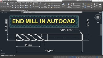 Create Endmill Drawing in AUTOCAD 2D | Creating Cutting Tools Drawing in AUTOCAD | Solid Carbide EM