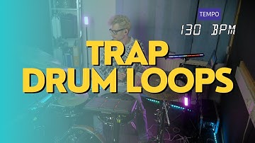 Trap drum loop 130 BPM // The Hybrid Drummer