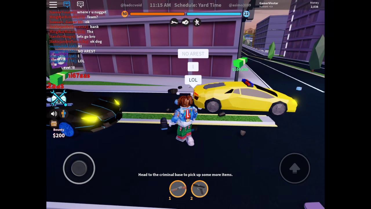 Getting Duffel Bag, Crime Boss and Bugatti (Roblox Jailbreak) YouTube