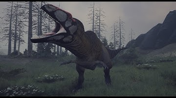 Path of Titans | Divine Beasts Acrocanthosaurus mod showcase