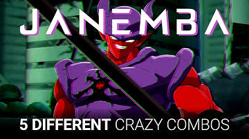 5 Different JANEMBA Medium Orb Combos ⚔️ DBFZ Compilation 1.32