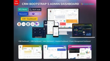 CRMx Admin -  Bootstrap 5 Dashboard With CRM Ui Framework