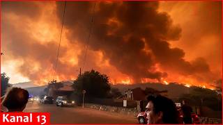 Spanish authorities battle wildfire in near Madrid