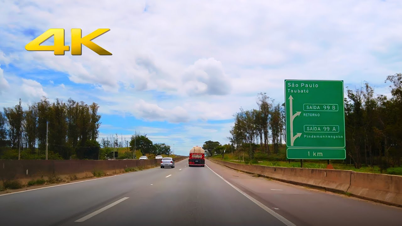 Pindamonhangaba sentido São Paulo SP • Rodovia Presidente Dutra 🇧🇷