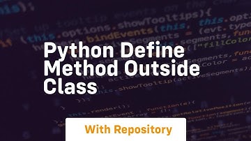 python define method outside class