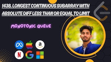 1438. Longest Subarray With Absolute Diff Less Than or Equal to Limit | Leetcode | Python - DSA