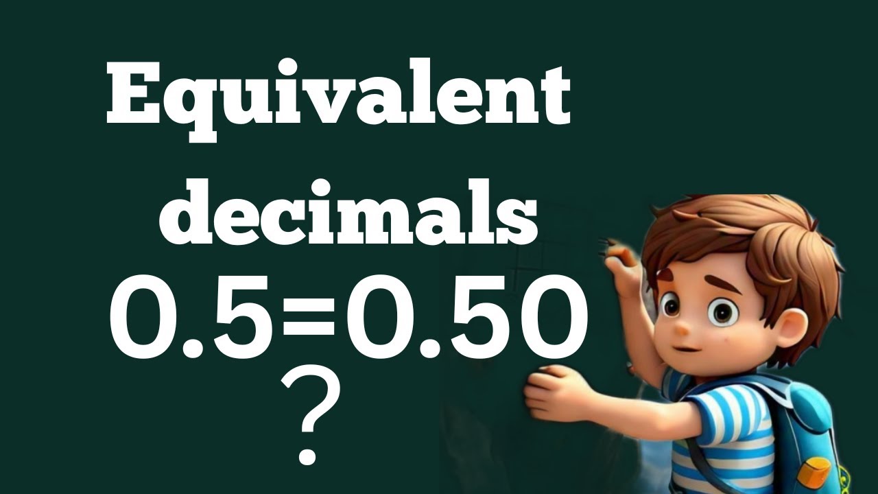 Equivalent decimals| decimals Ka comparison|@Mathsclimber123 - YouTube