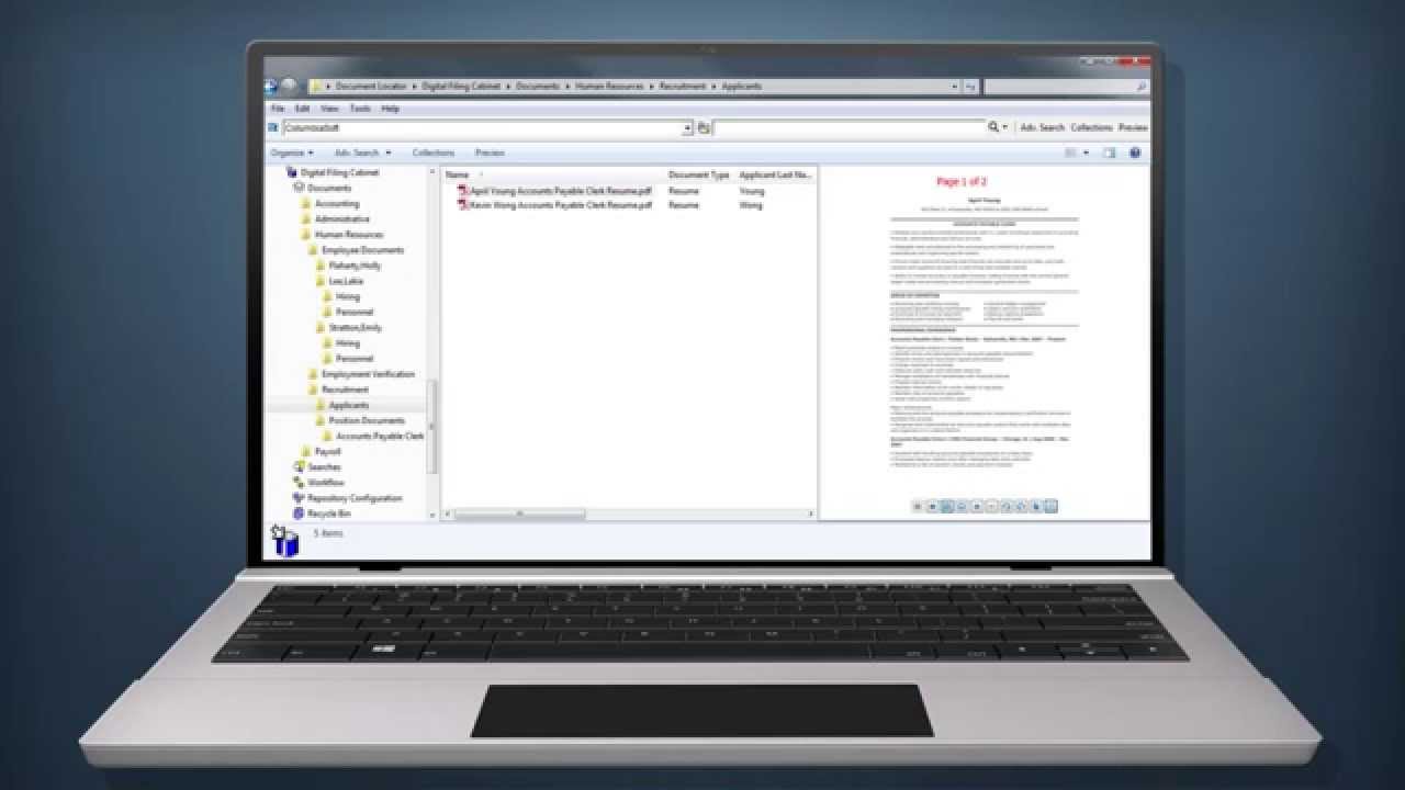 Digital File Cabinet By Columbiasoft Youtube