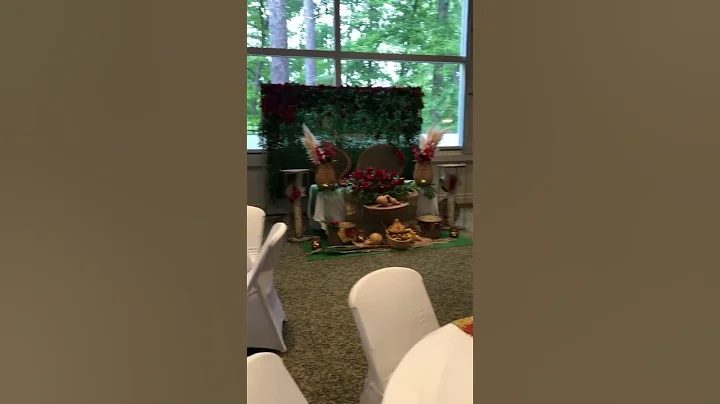 Traditional African Wedding Decor #wedding #decor #shorts #congolesewedding #congolais #african