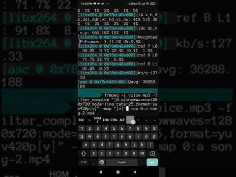 How To Change Generated Waveform Color In FFMPEG