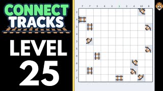 Connect Tracks: Logic Puzzle Level 25 Walkthrough