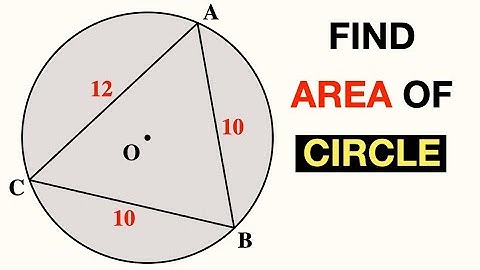 Part 5 ⭕ Find Area of Circumscribed Circle of an Isosceles Triangle / area of circle #maths