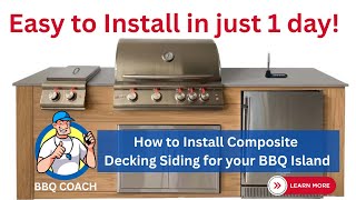 DIY Outdoor Kitchen How to install composite decking siding