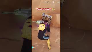 "Enough is enough!" 😭🥜 Even Fortnite wants me to not stop... #shorts #fortnite