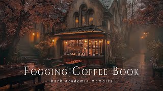 Soft Autumn Rain Fogging Coffee Bookshop Windows | Dark Academia Background Piano for Tranquil Focus screenshot 4