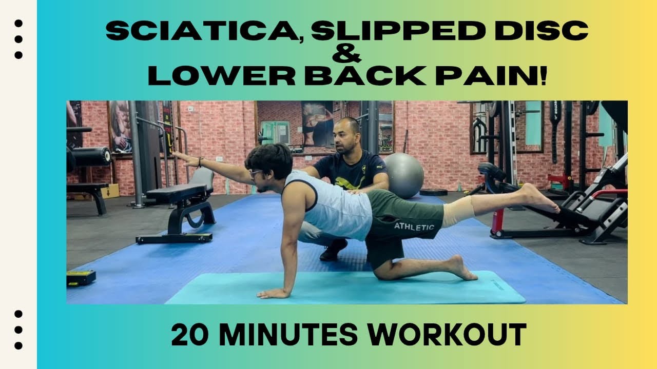 20 Minutes YOGA Practice For SLIP DISC, SCIATICA & LOWER BACK PAIN @SocialNutriYogi   