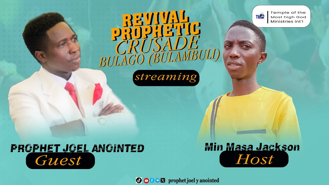 REVIVAL PROPHETIC CRUSADE . PROPHET JOEL Y ANOINTED . MIN MASA JACKSON ...