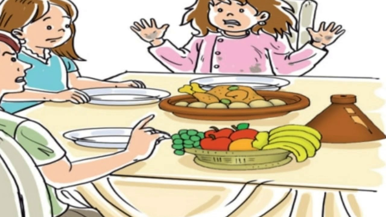 الحكاية6:  اغسلي يديك اولا