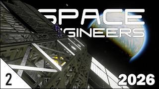 Expanding our Starter Base with a SOLAR TOWER! | Space Engineers Survival 2026 | Episode 2