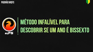 Método infalível para descobrir se um ano é bissexto