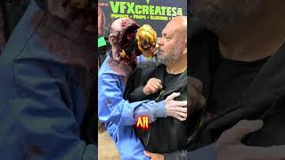 Maurice face ripper by VFXcreates !! At transworld East Coast #scary #puppet #fyp #wtf #transworld