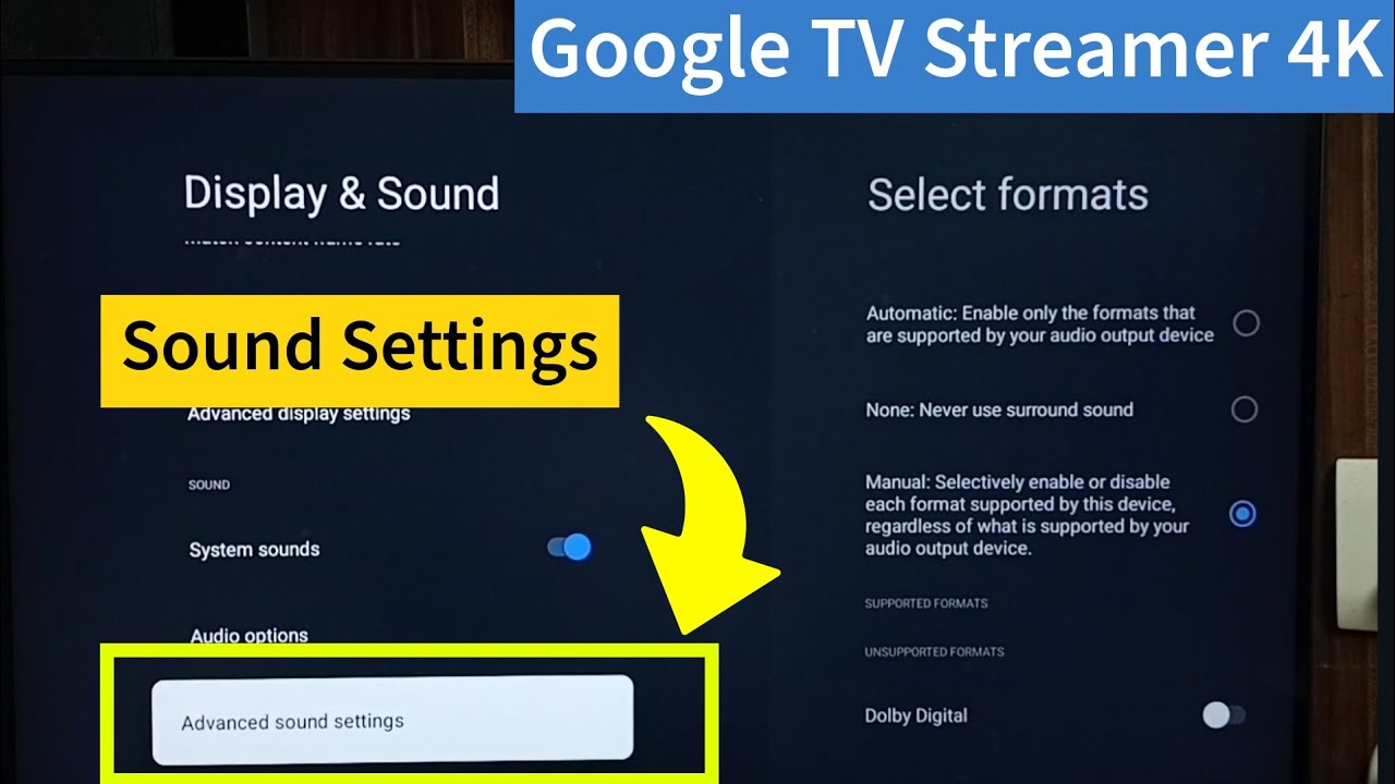 Google TV Streamer 4K | Sound Settings - YouTube
