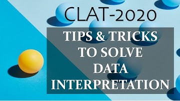 CLAT 2020 (NEW PATTERN) DATA INTERPRETATION INTRODUCTION | D.I. BY PREPVAL