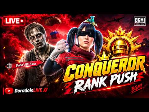 🔴 LIVE 🔥 CONQUEROR RANK PUSH! 🏆 Road to TOP 1 | BGMI LIVE | DoradoisLIVE #bgmilive #shortslive #live