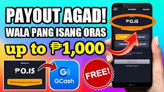 WALA PANG ISANG ORAS PAYOUT KAAGAD! | LEGIT PAYING APPLICATION (EARN MONEY IN GCASH) LEGIT APP