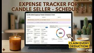 Introducing the Dashboard of the Notion Expense Tracker for Candle Sellers (Schedule C)