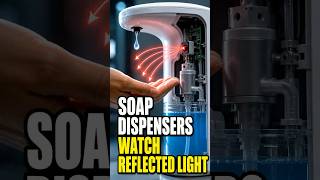 Soap Dispensers Watch Reflected Light