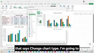 02 - Change an Excel Chart Type