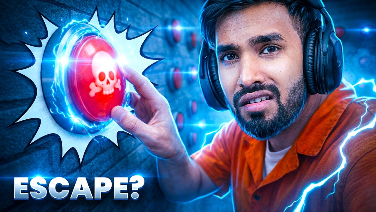 100 MYSTERY BUTTONS BUT ONLY ONE LETS YOU ESCAPE! Techno Gamerz Gameplay