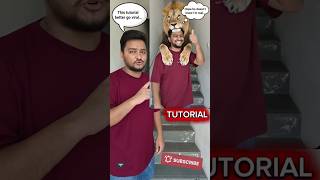 Lurking lion tutorial effect #tutorialfilter #tutorial #videoediting #viralvideo #trending #filter