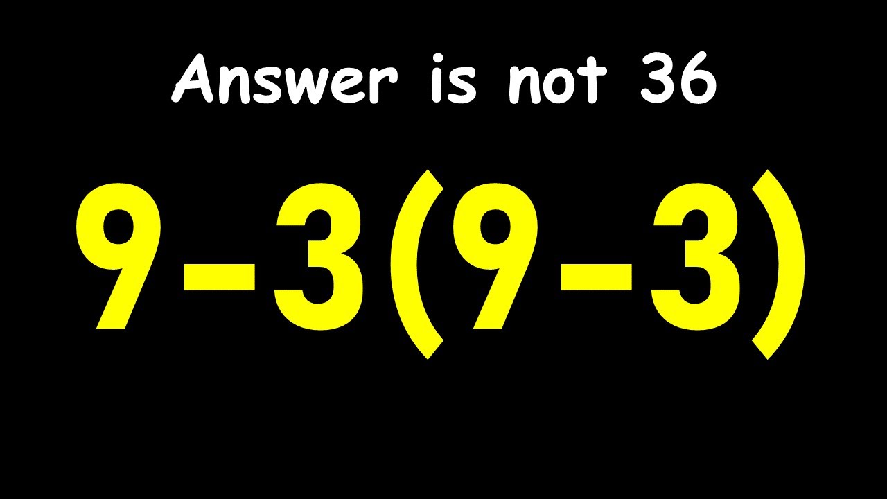 Try Solving This Tricky Math Expression!