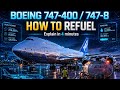 HOW TO REFUEL BOEING 747-400 / 747-8 | AUTOMATIC REFUELING | Tutorial & Operation the Refuel Panel