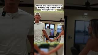 Marlon And Sadie Holds Hand Before Going To Their First Helicopter Ride