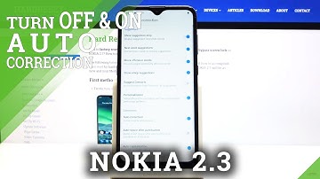 How to Enter Auto Correction Option in NOKIA 2.3