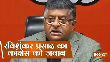 Union Minister Ravi Shankar Prasad hits out at Congress over fake EVM hacking